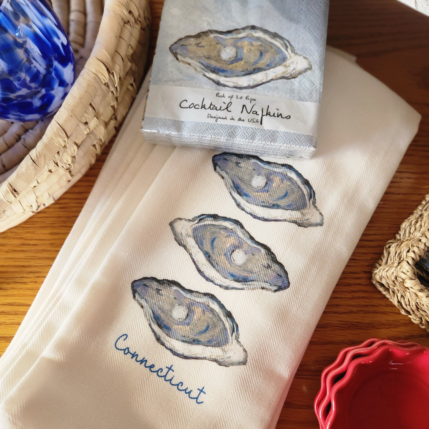 Oysters Connecticut Towel