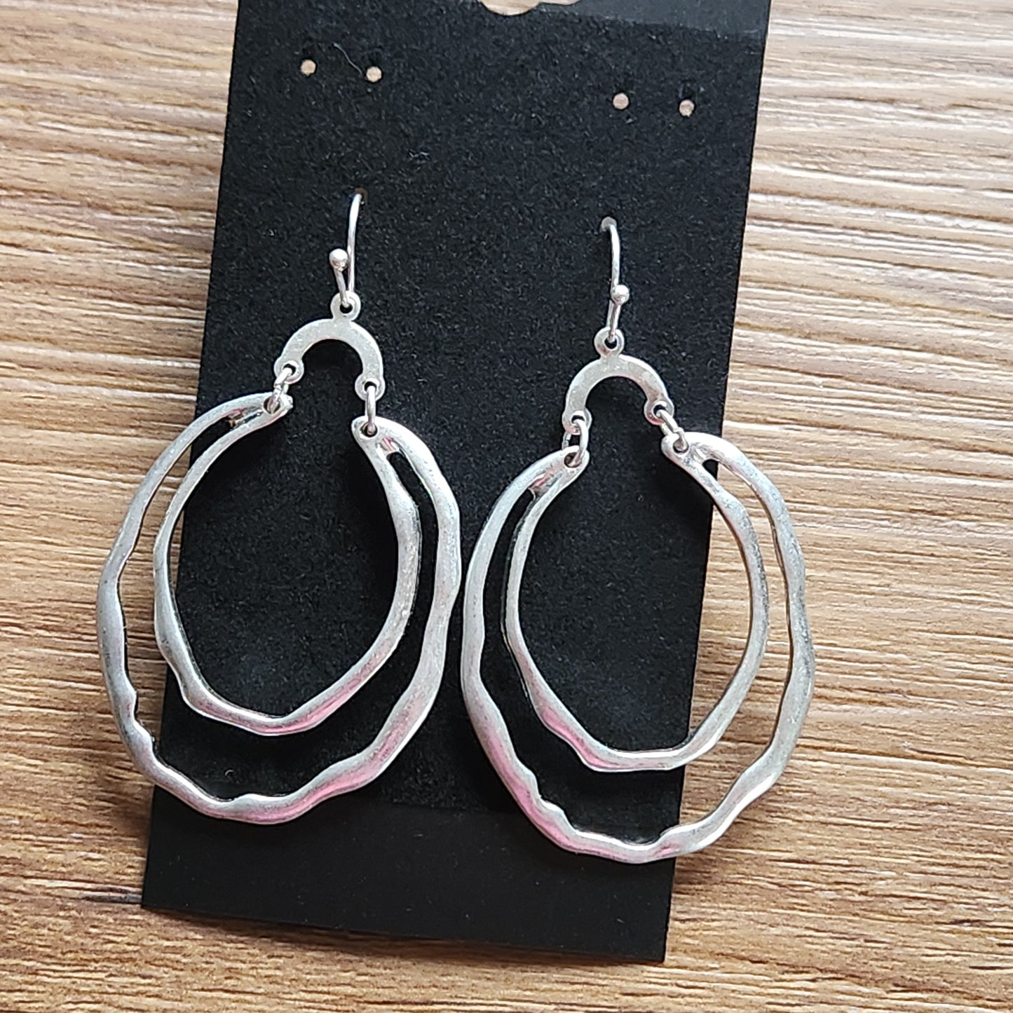 Brushed Zinc Fashion Earrings