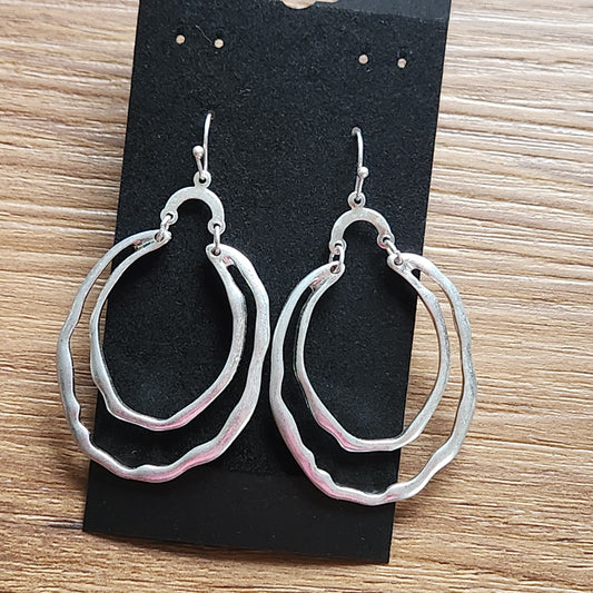 Brushed Zinc Fashion Earrings