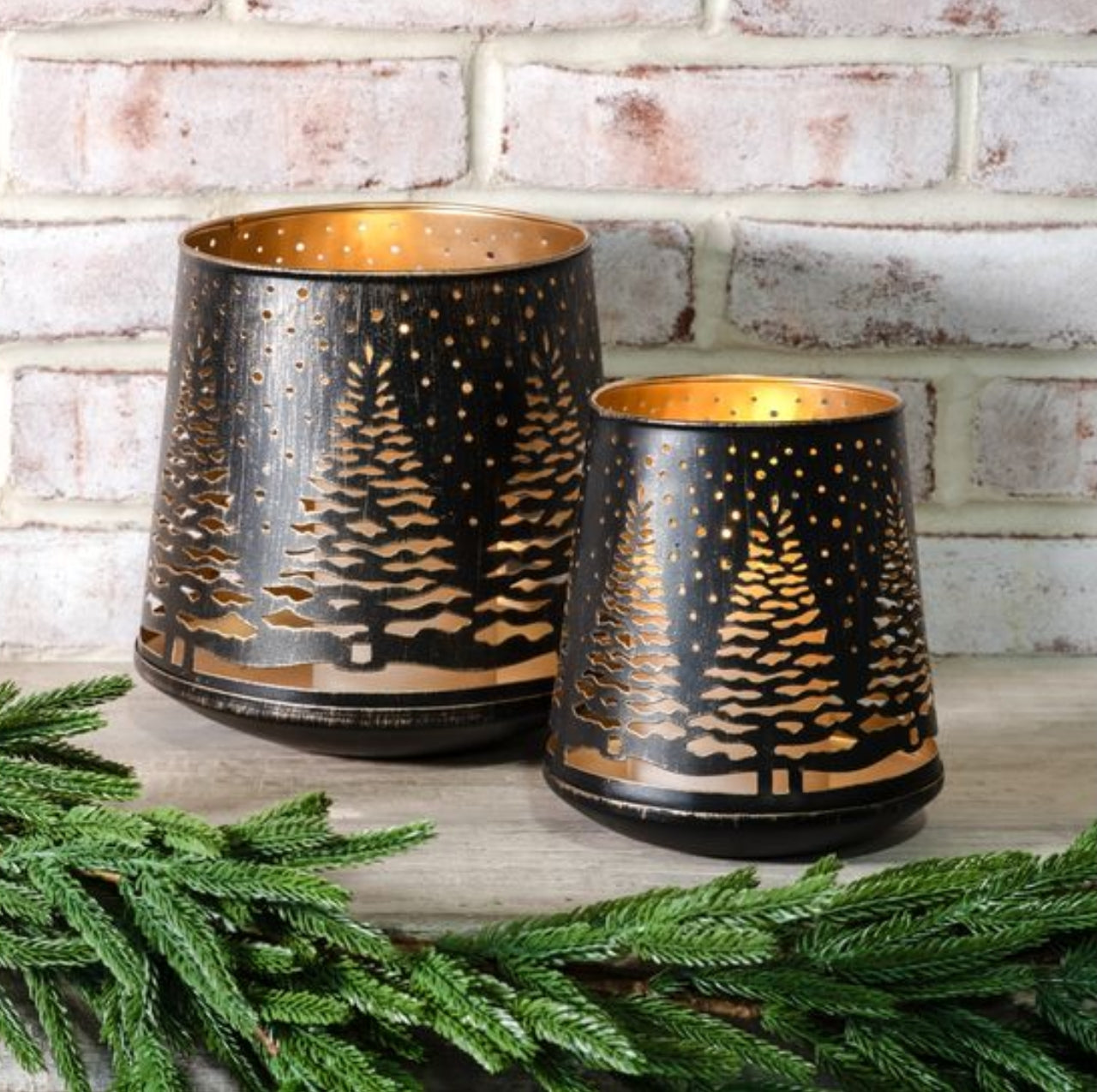 Black Tin Lanterns