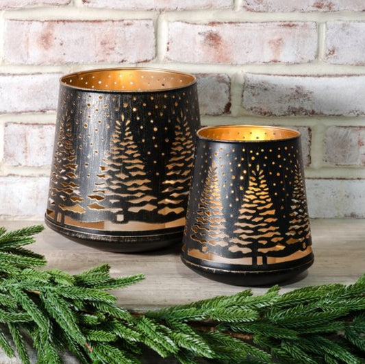 Black Tin Lanterns